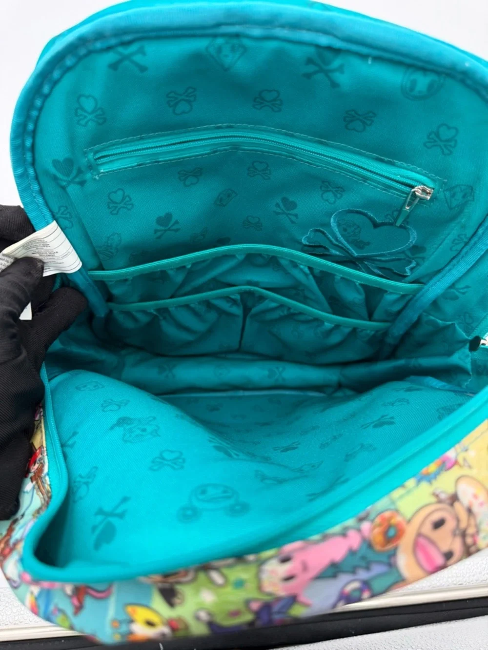 JuJuBe x tokidoki Fantasy Paradise Mini Be Backpack HTF Teal Lining EUC